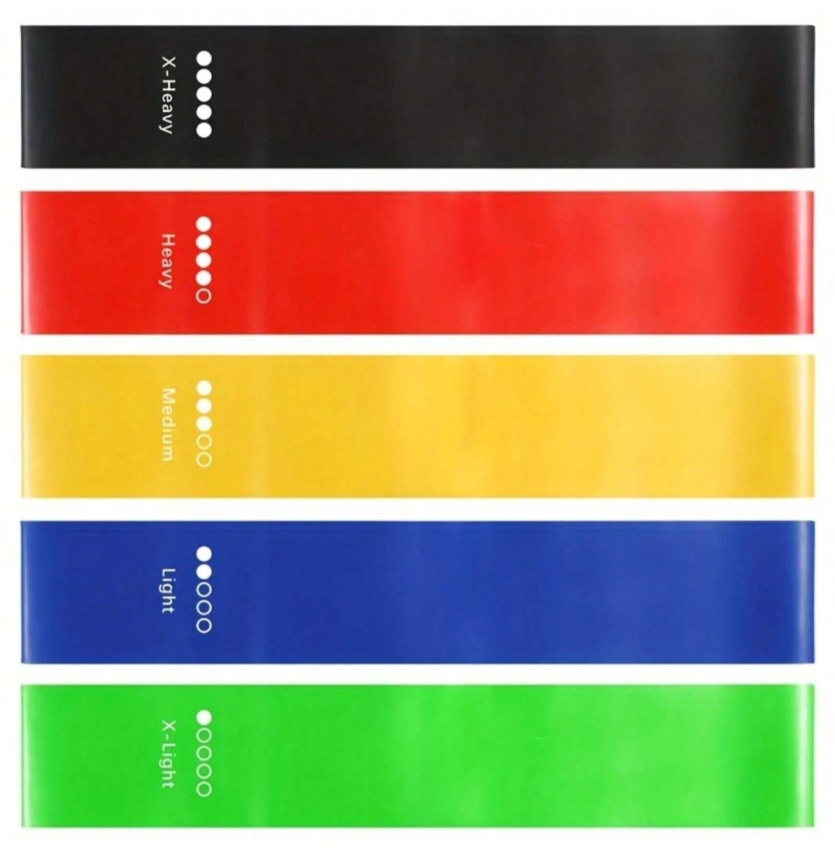Premium Resistance Bands Set - 5 Levels for Total Body Training