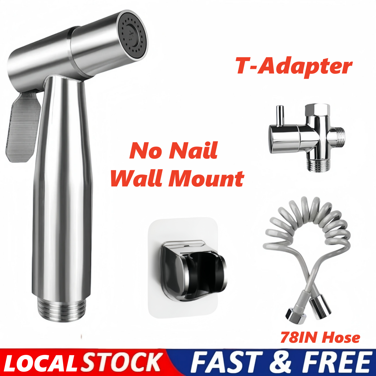 Premium Bidet Sprayer Kit - Complete Handheld Toilet System
