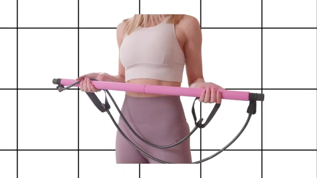 Pilates Bar Kit with Resistance Bands - Home Studio System