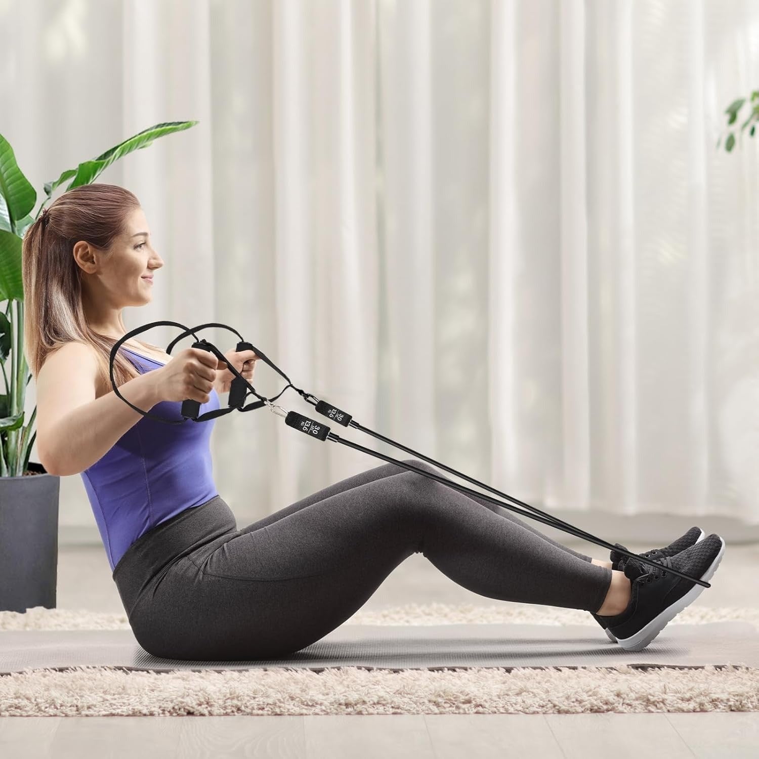 Pilates Bar Kit with Resistance Bands - Home Studio System