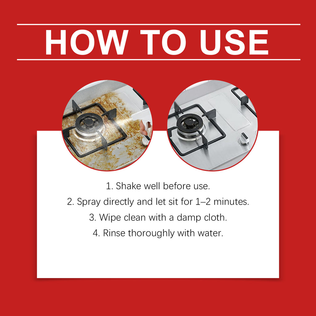 Professional Grade Stove & Range Hood Degreaser Cleaning Formula