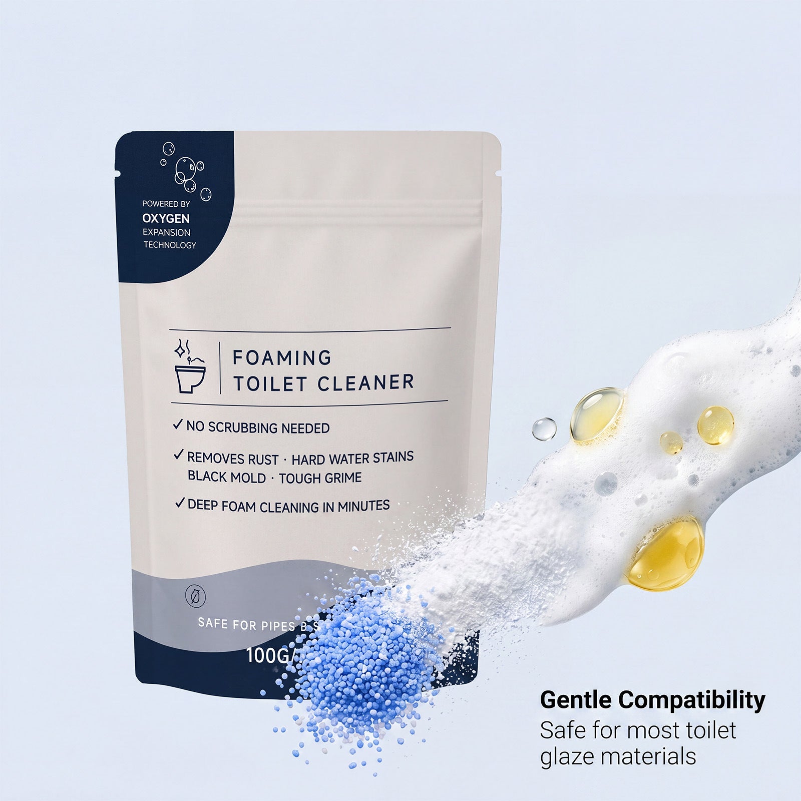 Self-Cleaning Toilet Bowl Tablets - Fresh Scent & Scale Remover
