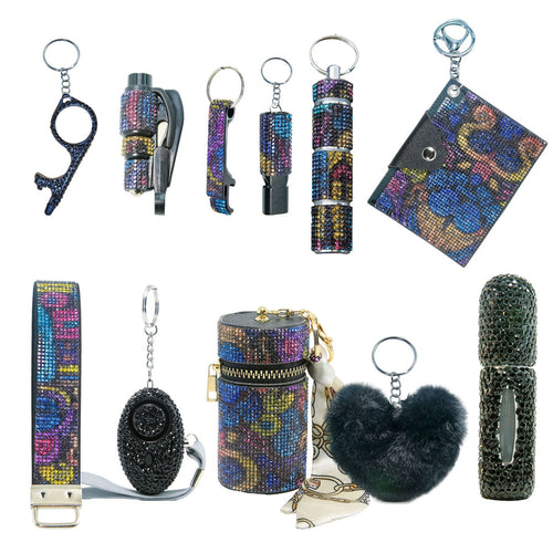 11-in-1 Emergency Safety Keychain with Alarm & Window Breaker
