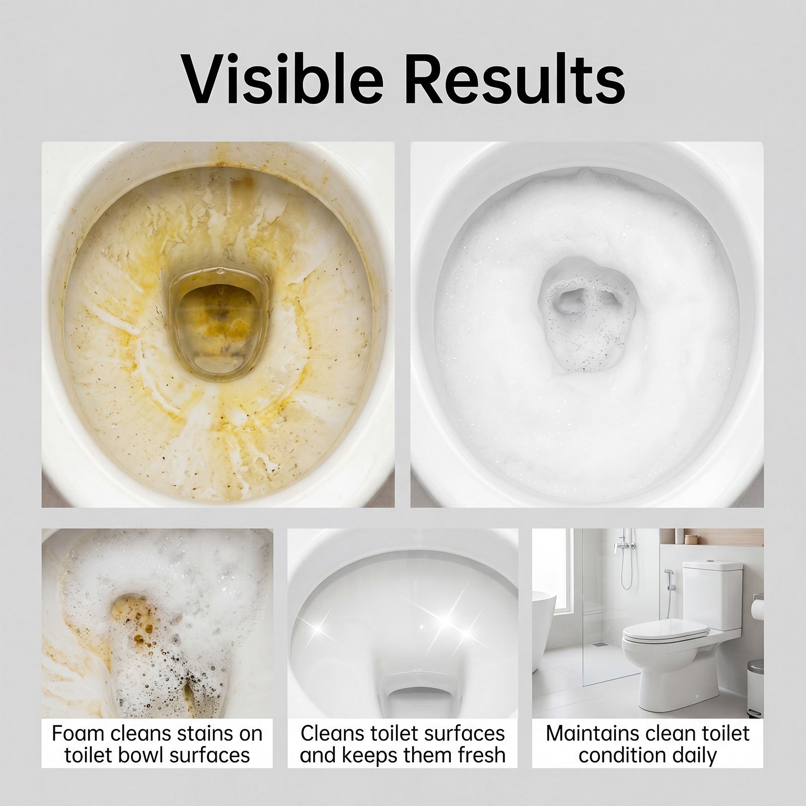 Self-Cleaning Toilet Bowl Tablets - Fresh Scent & Scale Remover
