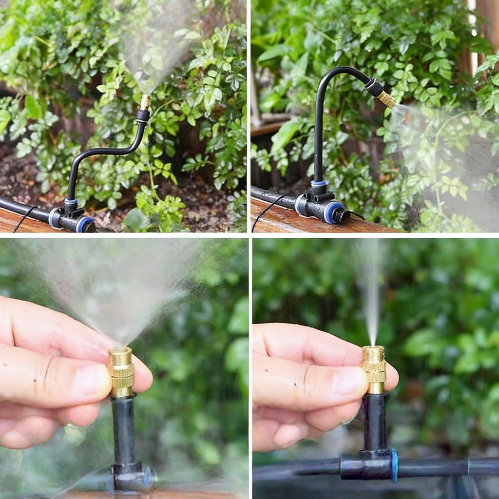 Automatic Misting & Watering Nozzle System for Indoor Plants