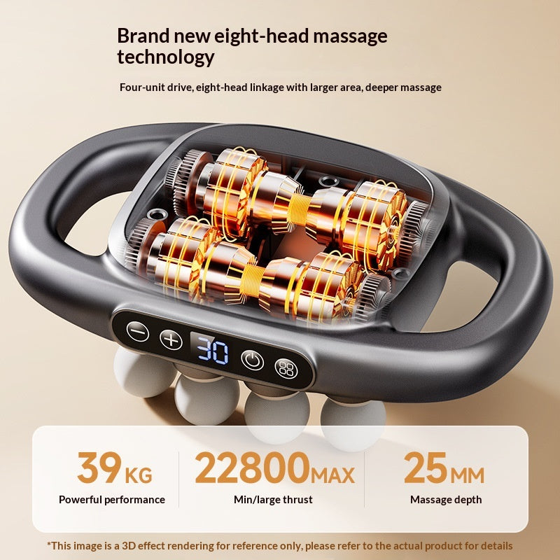 Professional Multi-Head Percussion Massager for Deep Tissue Relief