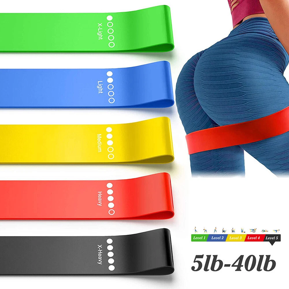 Premium Resistance Bands Set - 5 Levels for Total Body Training